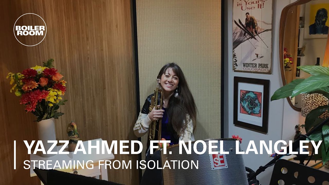 Boiler Room Yazz Ahmed solo set, also featuring Noel Langley, from their home studio during the lockdown in spring 2020.